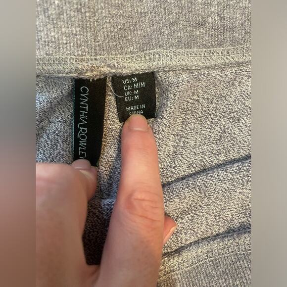 Cynthia Rowley Sweatpants Womens Size Medium Gray Casual Athleisure Lounge Pants - Picture 6 of 11